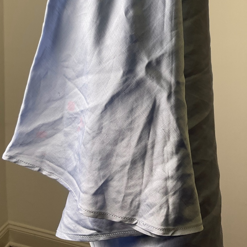 Sandro SKYN Zalando Light Blue Slip Midi Skirt - Picture 7 of 8